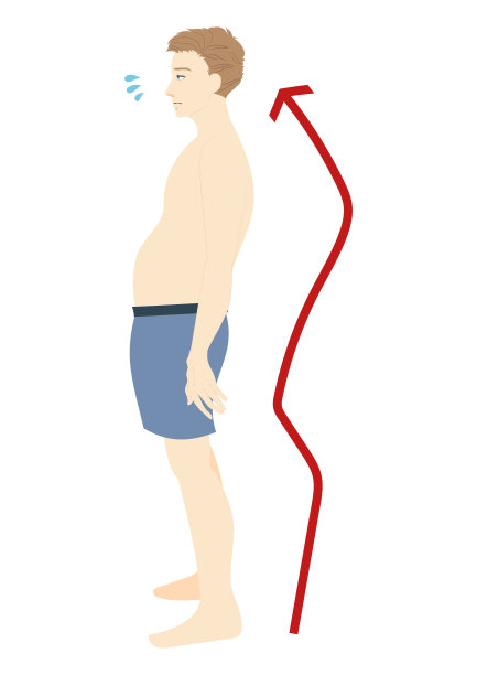 一个男人坐在猫后面的插图图片下载