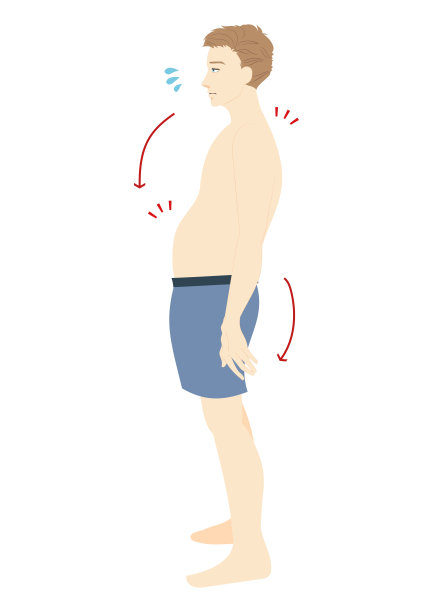 一个男人坐在猫后面的插图图片下载