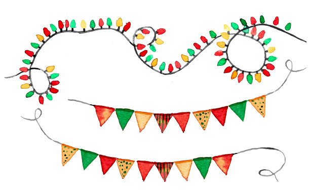 节日的花环套图片下载