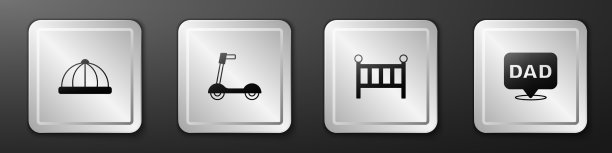 婴儿帽，滑板车，婴儿床，摇篮，床图片下载