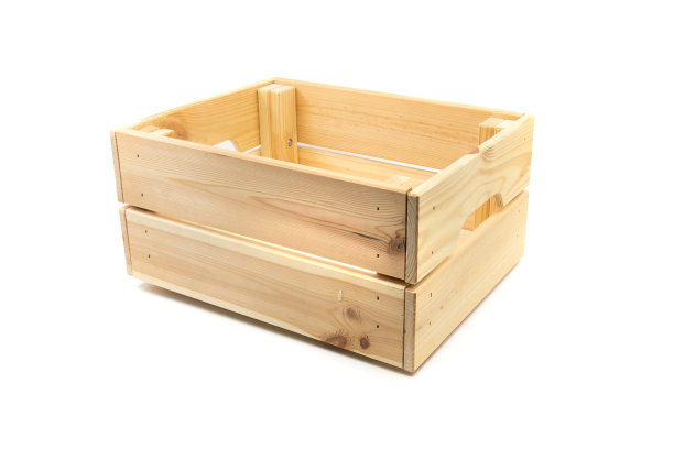 木箱或板条箱容器隔离在白色上。图片下载