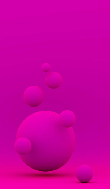抽象三维渲染构图与球体，现代背景设计。三维渲染图片下载