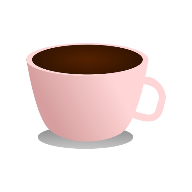 一杯新鲜咖啡。矢量插图。平的风格。为餐厅，海报，横幅，卡片的装饰设计图片下载