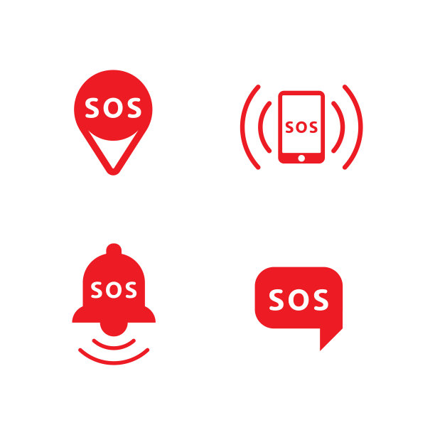 SOS矢量图标设计图片下载