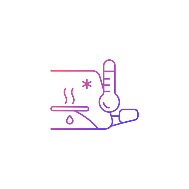 加热雨刷叶片梯度线性矢量图标图片下载