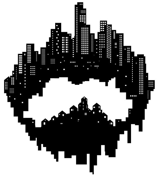 天际线城市内轮廓图片下载