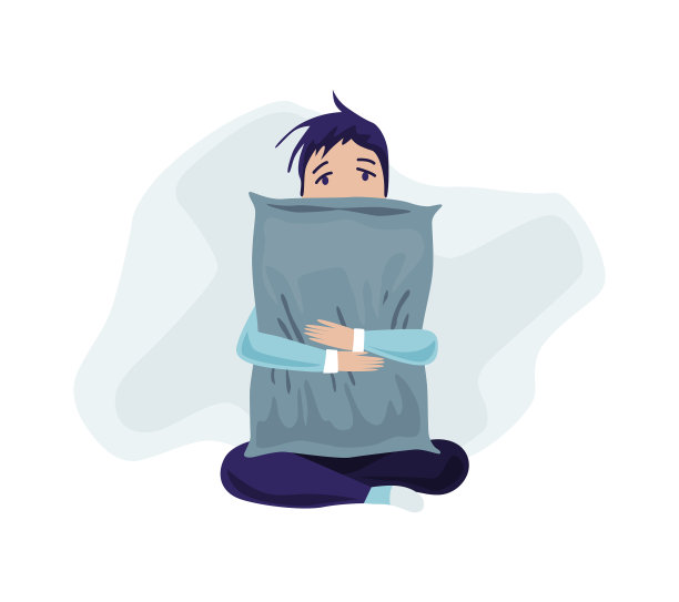 抑郁的人伤心的男孩坐在地板上图片下载