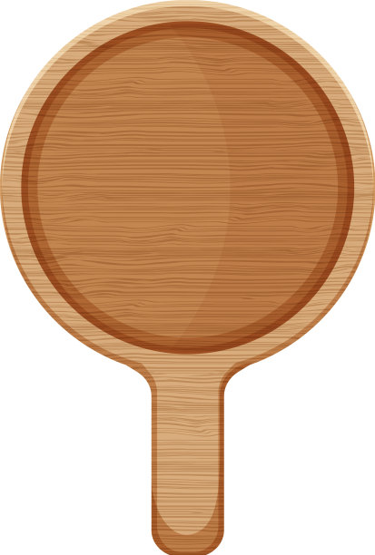 卡通风格的木制砧板或板图片下载