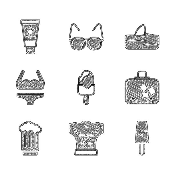 集冰淇淋健美肌肉手提箱图片下载