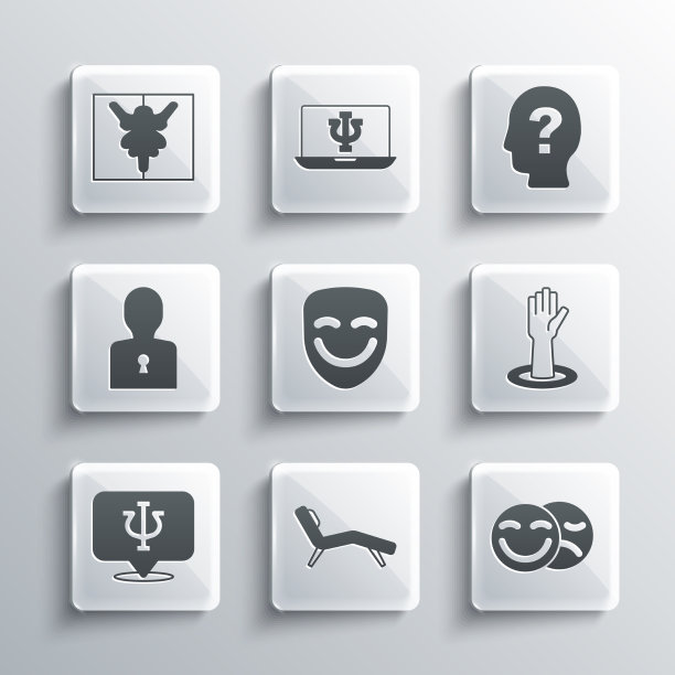 设置扶手椅喜剧和悲剧面具帮助图片下载