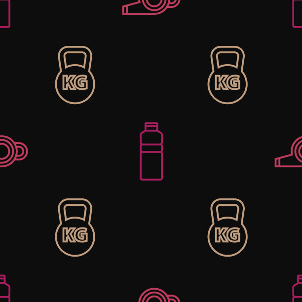 放好线笛壶铃和健身器图片下载