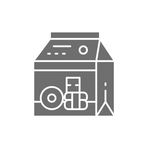 包装糖果和甜甜圈外卖灰色图标图片下载