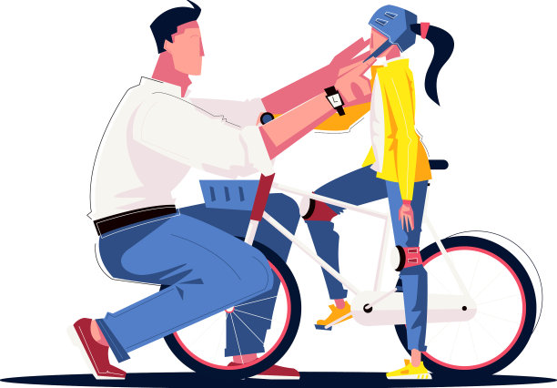 自行车女儿爸爸作文图片下载