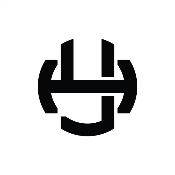 YH字母标志设计模板图片下载