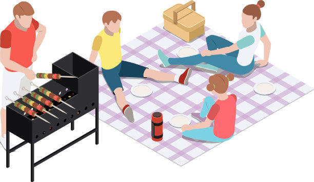 家庭野餐图片下载