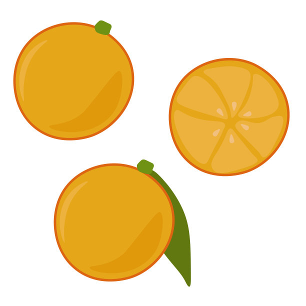 柑桔的整个和一半多汁的柑橘类水果图片下载