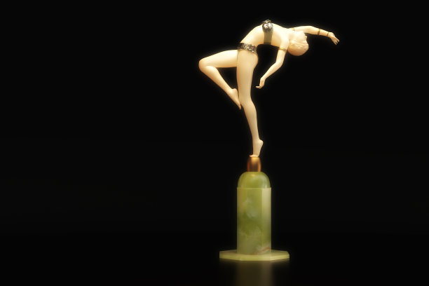 艺术三维插图的小雕像图片下载