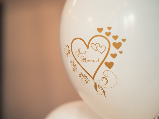 结婚气球刚结婚的装饰品图片下载