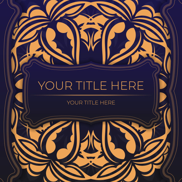 豪华模板印刷设计明信片图片下载