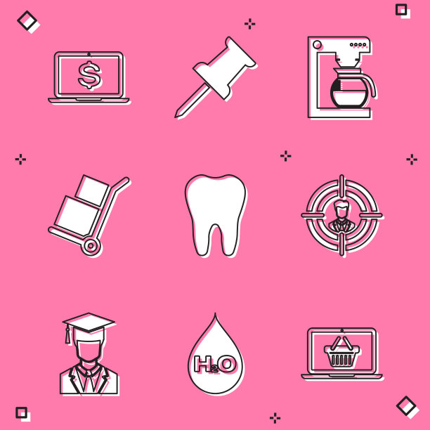 设置笔记本电脑与美元推针咖啡机图片下载