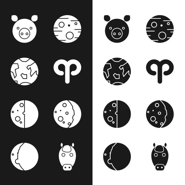 设白羊座黄道带行星地球猪火星月食图片下载