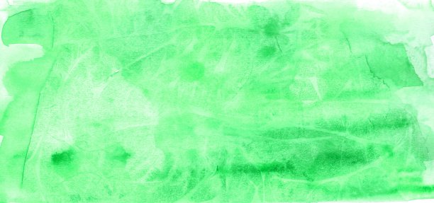 抽象绿色水彩背景。手绘插图，纸纹理图片下载