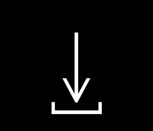 向下箭头黑白背景图片下载