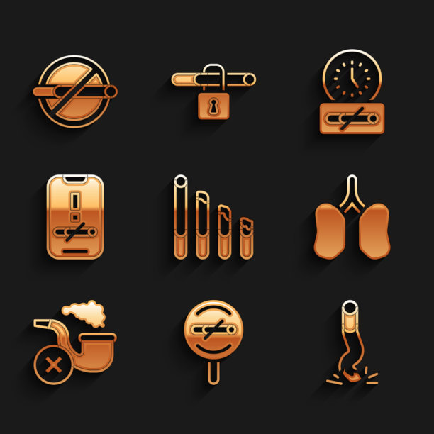 设置吸烟烟头禁止吸烟图片下载