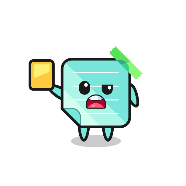 卡通蓝色便利贴的角色是一个足球图片下载