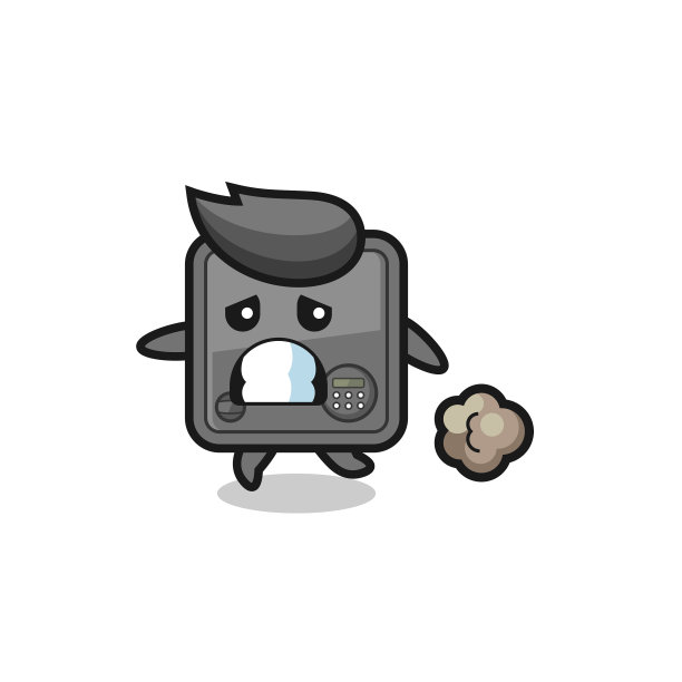 保险箱在恐惧中奔跑图片下载