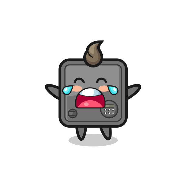 啼哭保险箱可爱的宝宝图片下载