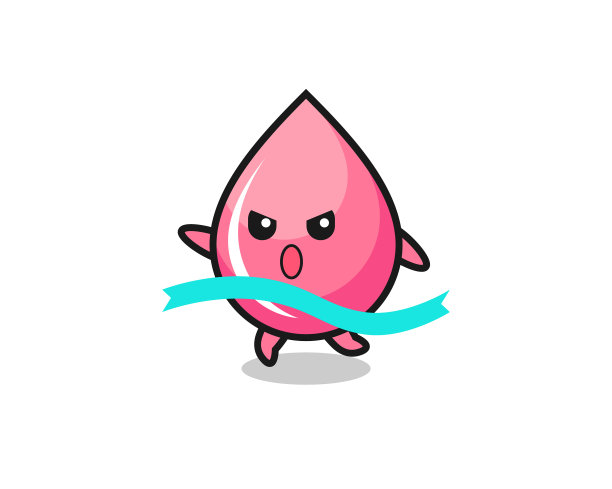 可爱的草莓汁快到终点了图片下载