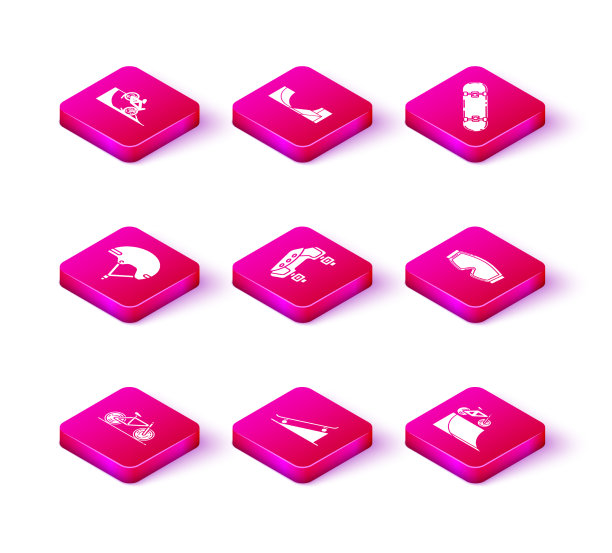 在街道坡道上设置自行车滑板头盔图片下载