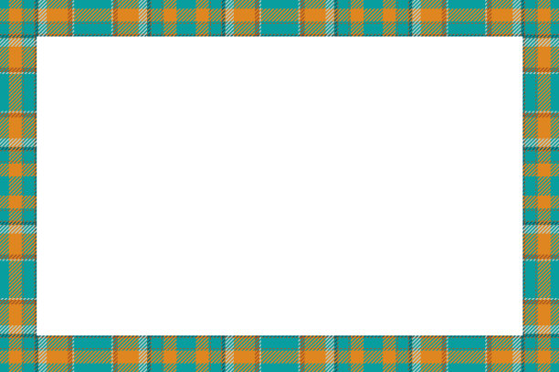 复古框架苏格兰边界图案复古图片下载