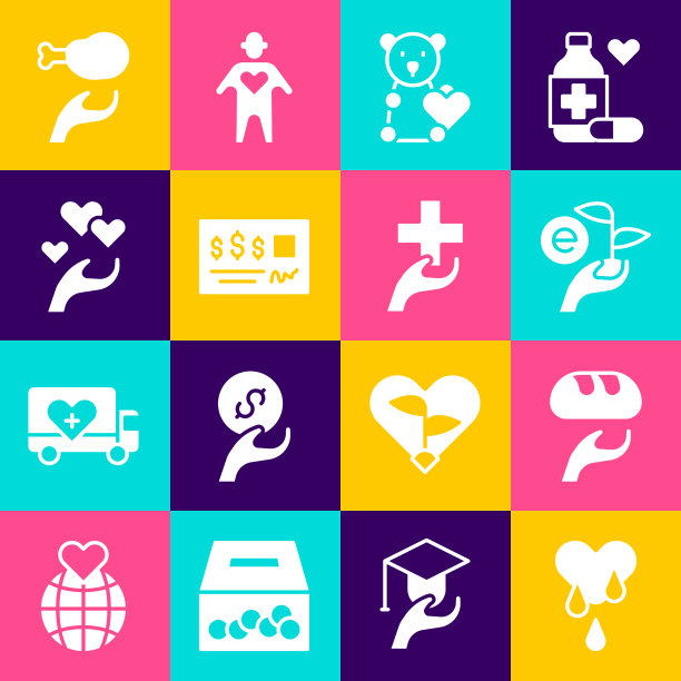 集献血、捐食于手图片下载