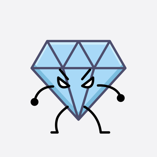 钻石品质的吉祥物图片下载