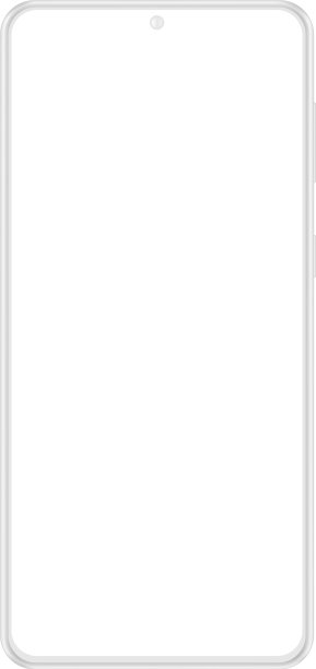 粘土智能手机模型前视图隔离图片下载