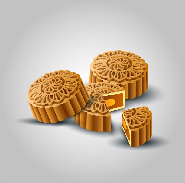 中国节日甜月饼设计图片下载