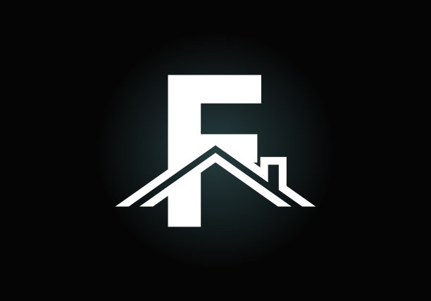 首字母字母与家的屋顶或图片下载