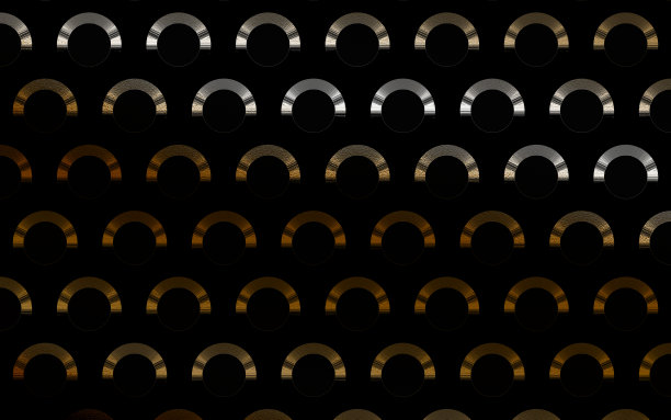 金色波尔卡点|金，青铜，黄铜和银金属背景。图片下载