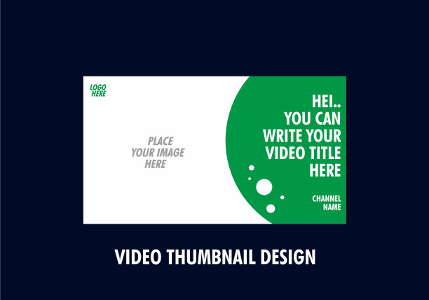 独特和丰富多彩的视频缩略图设计图片下载