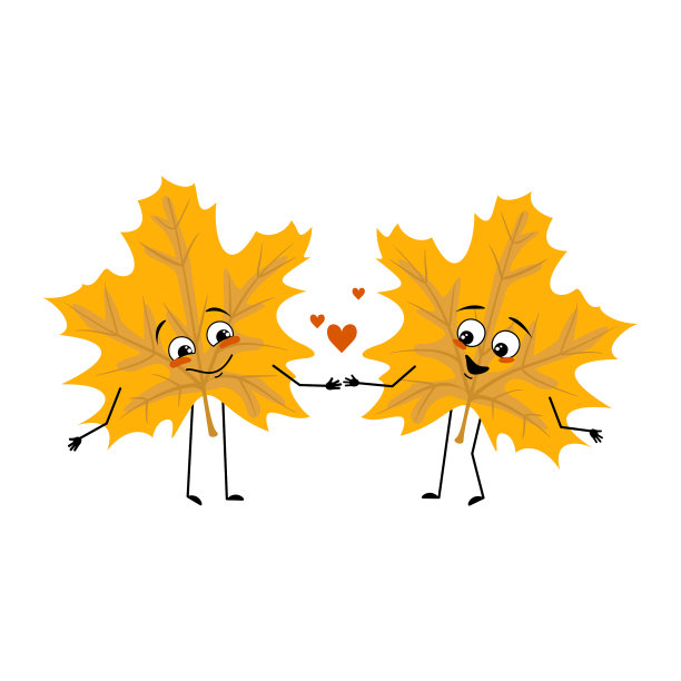 枫叶的性格带有爱的情感图片下载