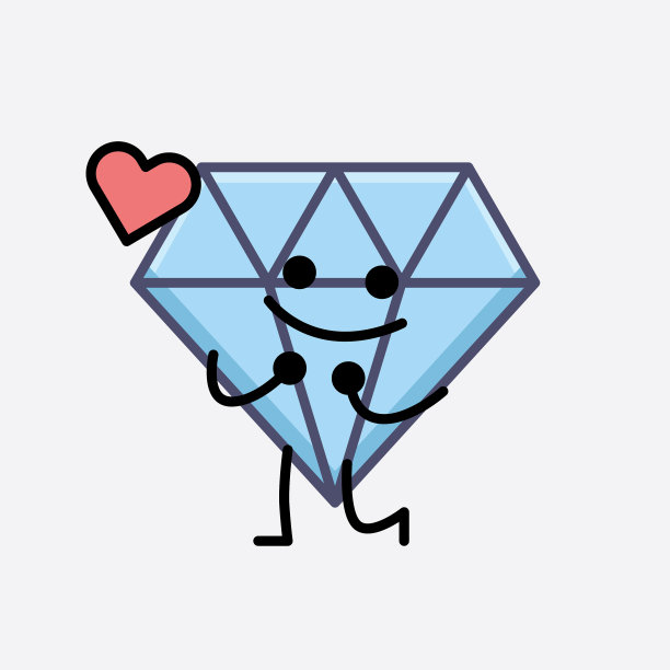 钻石品质的吉祥物图片下载