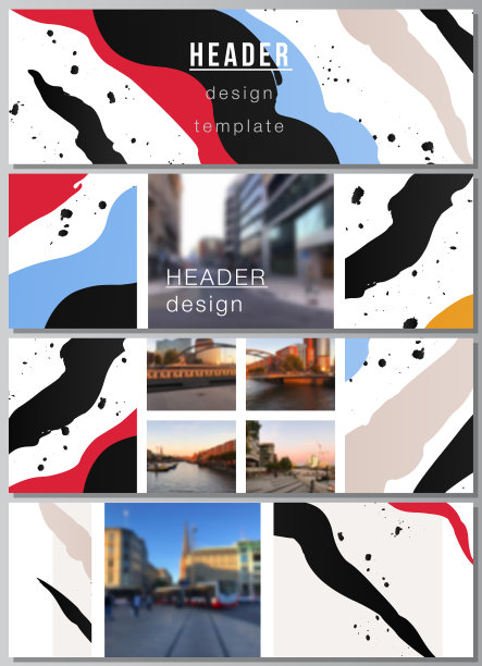 标题横幅设计模板的布局图片下载