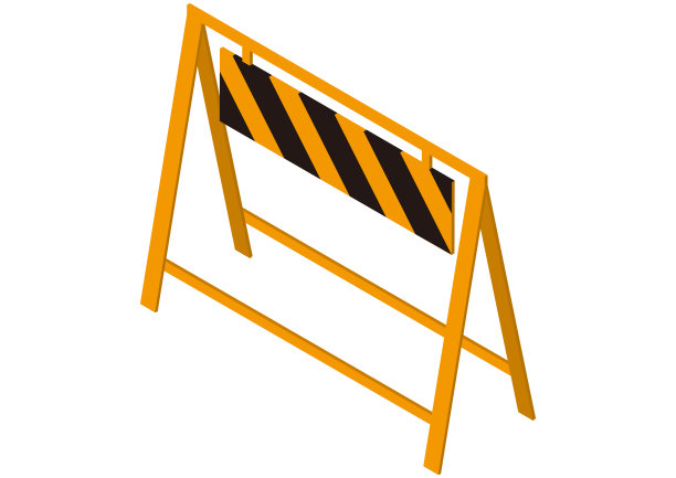 A型路障的等距视图图片下载