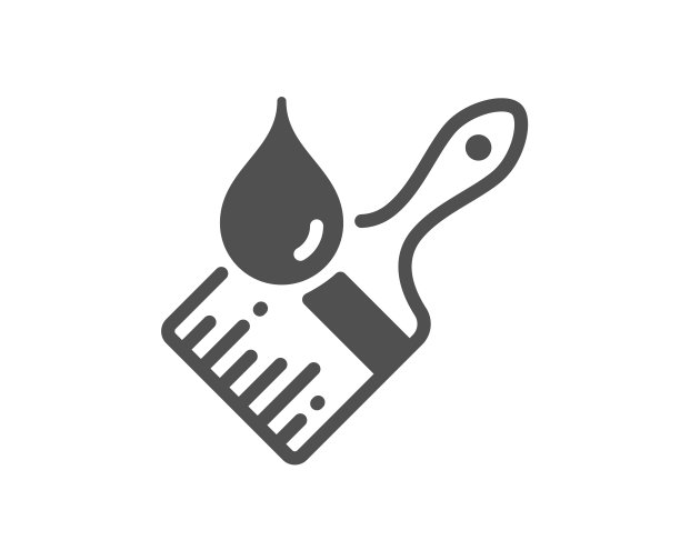 油漆刷图标墙油漆刷标志图片下载