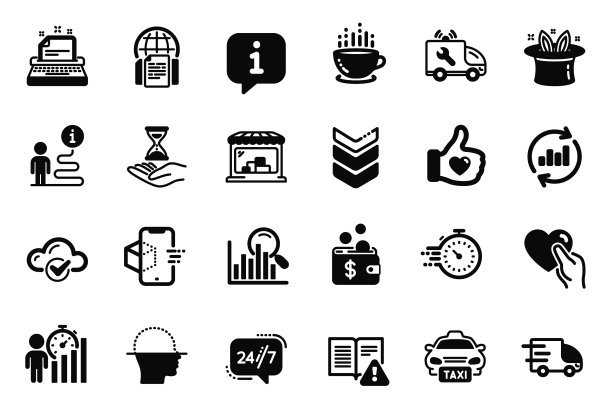 与云相关的业务图标集图片下载