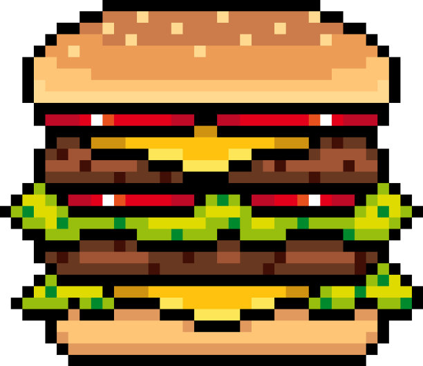 8位像素汉堡图片下载