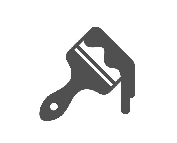 油漆刷图标墙油漆刷标志图片下载