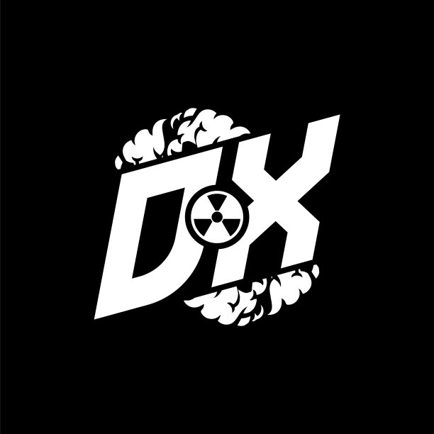 Dx字母组合形状烟雾风格图片下载